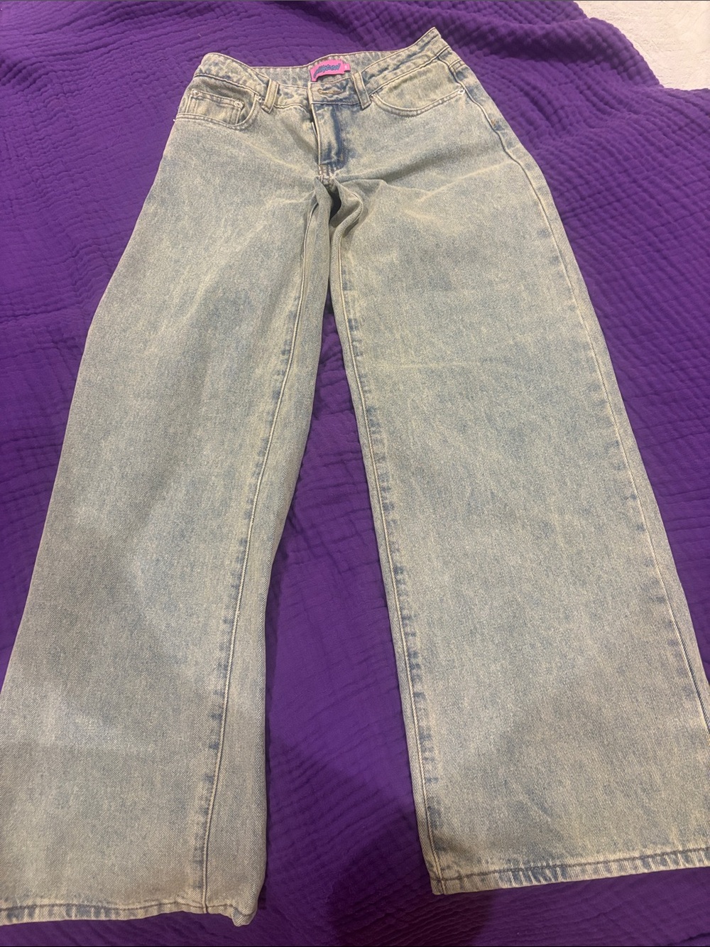 Light Blue Wide-Leg Women’s Jeans